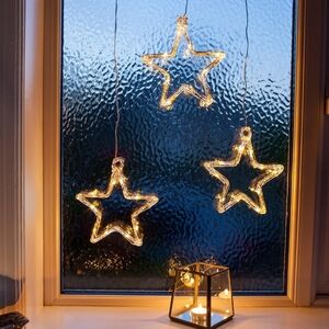 LED Christmas Hanging Star Lights (batteries)